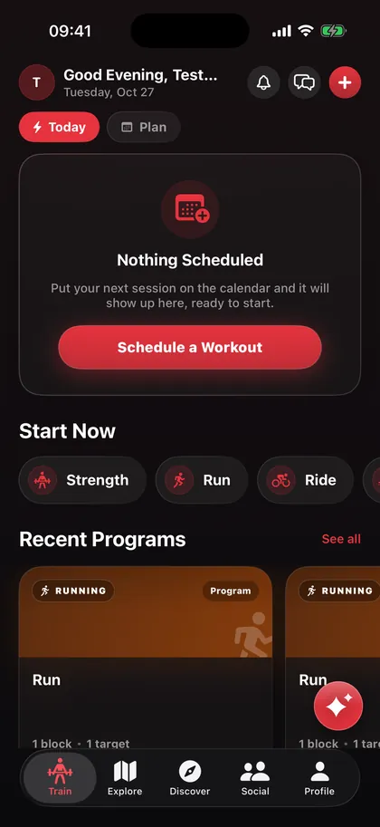 Train tab